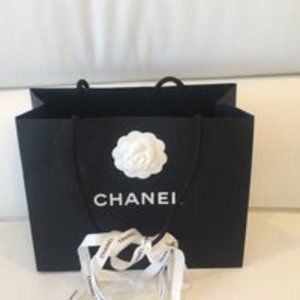 Large Authentic Chanel Bag With Ribbon and Flower!!